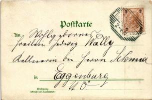 1899 Gut Heil! 'Beim Anblick dieser Hebe...' / German sport art postcard. litho (EK)