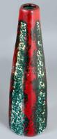 Magyar iparművész váza, cca 1970, kopással, m: 32,5 cm
