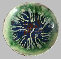 Városlőd iparművész falitál, jelzett, hibátlan, d: 36 cm