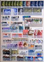 Sok száz képes angol bélyeg hozzá kevés tengerentúli, 16 lapos A/4 berakóban