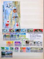 Sok száz képes angol bélyeg hozzá kevés tengerentúli, 16 lapos A/4 berakóban