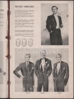 1951 Fashions for Gentlemen. No. 91. Winter 1951. Férfi divatkatalógus (tél), fekete-fehér és színes...