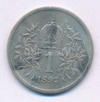 Ausztria 1893. 1K Ag "Ferenc József" T:F Austria 1893. 1 Corona Ag "Franz Joseph" C:F Krause KM#2804