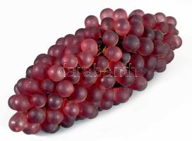 Nagyméretű üveg szőlőfürt, h: 34 cm