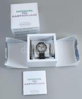 Omega X Swatch - Moonswatch - Mission to Earthphase férfi karóra. Működik, leírással, díszdobozban.