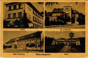 1948 Kiskunfélegyháza, iskola, új járásbíróság, régi járásbíróság, fürdő szálloda és étterem (fa)
