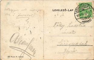 1913 Kiskunfélegyháza, Korona szálloda, kávéház, sör és bor csarnok. Royko B. kiadása (fl)