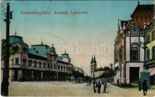 Kiskunfélegyháza, Kossuth Lajos utca, Csernus Sándor üzlete. Royko B. kiadása (fl)