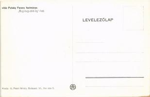 Bújj-bújj-zöld-ág. Magyar folklór művészlap. Rigler József Ede R.J.E. / Hungarian folklore art postc...