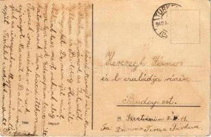 1942 Kellemes húsvéti ünnepeket / Easter greeting art postcard (EB)