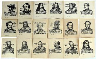 Haranghy Jenő (1894-1951): Jeles magyar történelmi személyek portréi (Bem József, Kinizsi Pál, Dobó ...