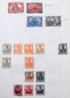 Szép gyűjtemény jobb darabokkal, hozzá gyarmatok, megszállások, Saar, Felső-Szilézia, stb. Érdemes m...