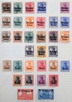 Szép gyűjtemény jobb darabokkal, hozzá gyarmatok, megszállások, Saar, Felső-Szilézia, stb. Érdemes m...