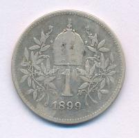 Ausztria 1899. 1K Ag "Ferenc József" T:VF,F patina Austria 1899. 1 Corona Ag "Franz Joseph" C:VF,F patina Krause KM#2804
