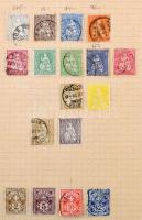 Svájc, német államok, Memel, Danzig régi országgyűjtemények, tartalmas anyag füzetben