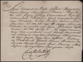 1796 Pálffy Károly József Jeromos (1735-1816) magyar és erdélyi udvari kancellár, Lányi József kance...