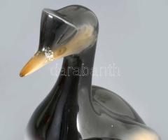 Hollóházi vadkacsapár Kézzel festett, jelzett, hibátlan m: 23 cm