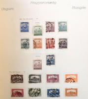 Magyar és balkáni országok kezdő régi gyűjtemények, néhány száz bélyeg + blokk nagy Gobát albumban