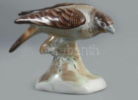 Aquincum vércse Kézzel festett, jelzett, hibátlan m: 8 cm