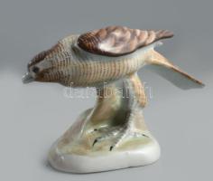 Aquincum vércse Kézzel festett, jelzett, hibátlan m: 8 cm