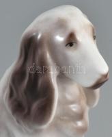 Hollóházi kutya Kézzel festett, jelzett, hibátlan m: 15 cm