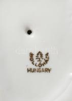 Hollóházi kutya Kézzel festett, jelzett, hibátlan m: 15 cm