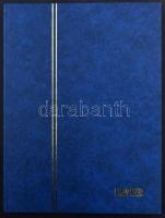 Lindner A4 berakó 16 fekete lappal, kék borítóval, újszerű állapotban