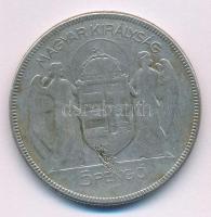 1930. 5P Ag "Horthy jobbra" T:F 
Adamo P8