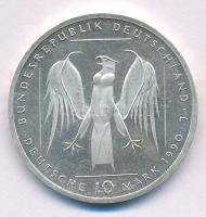 Németország 1990J 10M Ag "800 éves a Német Lovagrend" T:AU Germany 1990J 10 Mark Ag "800th Anniversary - The Teutonic Order" C:AU Krause KM#176