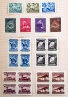 Románia, Csehszlovákia, Szlovákia országgyűjtemények a kezdetektől a 40-es évekig füzetben. Szép any...