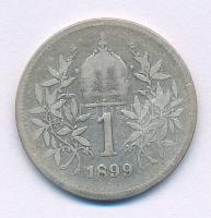 Ausztria 1899. 1K Ag "Ferenc József" T:F Austria 1899. 1 Corona Ag "Franz Joseph" C:F Krause KM#2804