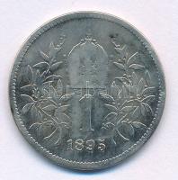 Ausztria 1895. 1K Ag "Ferenc József" T:F patina Austria 1895. 1 Corona Ag "Franz Joseph" C:F patina Krause KM#2804