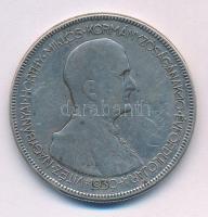 1930. 5P Ag "Horthy jobbra" T:F kis patina Adamo P8
