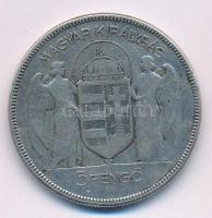 1930. 5P Ag "Horthy jobbra" T:F kis patina
Adamo P8