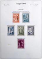 Egyesült Európa 1949-1973 Europa CEPT és Europa motívum bélyegek gyűjteménye, csaknem teljes anyag a...