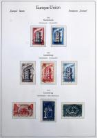 Egyesült Európa 1949-1973 Europa CEPT és Europa motívum bélyegek gyűjteménye, csaknem teljes anyag a...