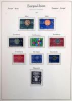 Egyesült Európa 1949-1973 Europa CEPT és Europa motívum bélyegek gyűjteménye, csaknem teljes anyag a...