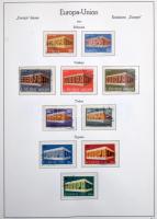 Egyesült Európa 1949-1973 Europa CEPT és Europa motívum bélyegek gyűjteménye, csaknem teljes anyag a...