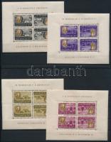 1947 Roosevelt fordított képállású négyes kisívsor (220.000) (kis ráncok, sarok törés)