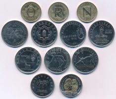 2016-2022. Vegyes 12db-os forgalmi emlékérme tétel, nagyobbrészt 50Ft-os címletek, mind különféle T:AU