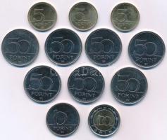 2016-2022. Vegyes 12db-os forgalmi emlékérme tétel, nagyobbrészt 50Ft-os címletek, mind különféle T:...