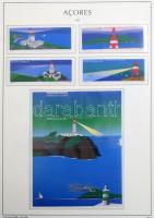 Azori-szigetek 1980-2000 gyakorlatilag teljes gyűjtemény falcmentes előnyomott Leuchtturm albumlapok...
