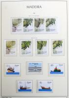 Madeira 1980-2000 gyakorlatilag teljes gyűjtemény falcmentes előnyomott Leuchtturm albumlapokon