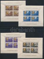 1947 Roosevelt egyenes képállású négyes kisívsor (140.000) (50f jobb oldalon felül picit behajtva, l...