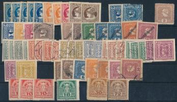 Ausztria kb 60 db Hírlapbélyeg 1908-tól, stecklapon