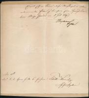 1849. július 8. báró Julius Haynau táborszernagy (1786-1853) autográf aláírása levélrtőredéken. Nagyigmándról.  Nagyigmándon a főváros felé előretörő Haynau és serege a parókián szállásolta el magát és a július 1-én meghirdetett megtorlások jegyében a parókia udvarán kivégezték a tatai születésű Mansbart Antal csákberényi plébánost és Szikszay János magyaralmási református lelkészt, mert kihirdették templomukban a debreceni kormány toborzó rendeletét és a Függetlenségi Nyilatkozatot ami a császáriak szemében lázadásnak számított. A végrehajtás során a kötél általi halálra ítélést ?kegyelemből? főbelövésre változtatták, és jel és síremlék nélkül temették el a helyi temetőben. Ez az eset jól illeszkedik Haynau 1849-es megtorló politikájához: miután főparancsnokká nevezték ki Magyarországon, rendkívüli katonai törvényszékeket működtetett, amelyek gyorsan és keményen léptek fel a szabadságharc utáni ?felkelőkkel?, ?lázadókkal? vagy azok támogatása miatt vádolt civilekkel