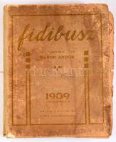 1909 Fidibusz, szerkeszti Heltai Jenő, teljes évfolyam, viseltes állapotban