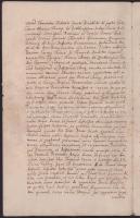 1749 A garamszentbenedeki konvent mint hiteles hely által megerősített irat 8 beírt oldalon papírfel...