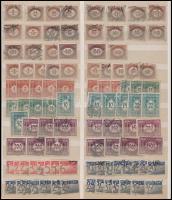 Ausztria 1894-1945 kb 145 db portó bélyeg, kétoldalas nagy berakólapon