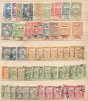 Magyar összeállítás az 1913-1932 közötti időszakból, benne 180 db bélyeg, közte Árvíz, Hadisegély, Búzakalász, Madonna, 2 db kétoldalas közepes berakólapon